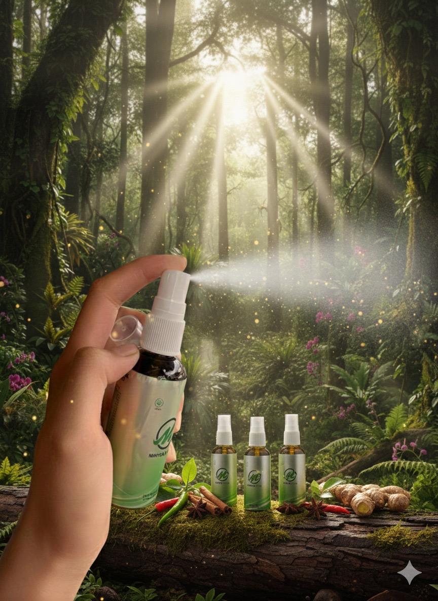 Botol minyak esensial herbal